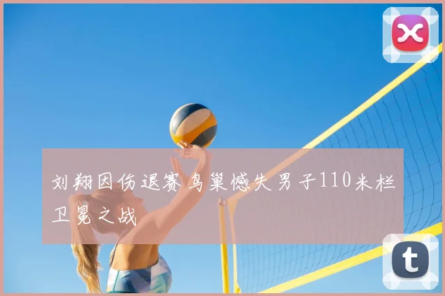 刘翔因伤退赛鸟巢憾失男子110米栏卫冕之战