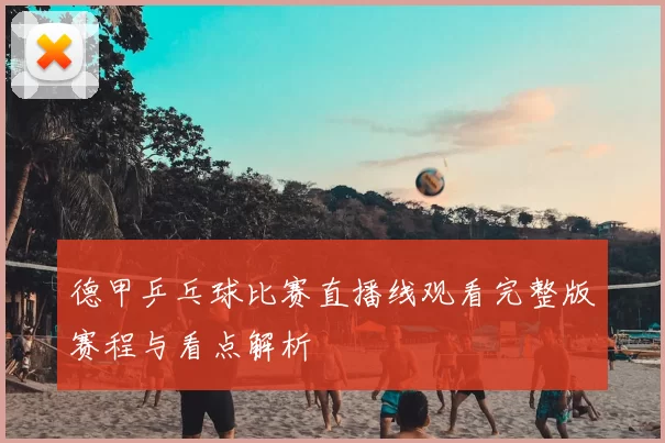 德甲乒乓球比赛直播线观看完整版赛程与看点解析